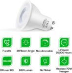 Picture of GU10 LED Bulbs 7W, Warm White 3000K, 630 Lumens, Non-Dimmable – Energy Saving Spotlight Bulbs for Kitchen, Living Room, Dining – Pack of 4