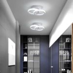 Picture of Modern 22W LED Ceiling Light, 2500LM Cool White (6000K), Double-Ring Design – Easy Install – Ideal for Bedroom, Living Room, Kitchen, Hallway
