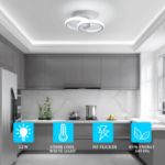 Picture of Modern 22W LED Ceiling Light, 2500LM Cool White (6000K), Double-Ring Design – Easy Install – Ideal for Bedroom, Living Room, Kitchen, Hallway