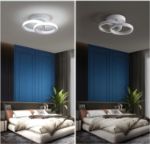 Picture of Modern 22W LED Ceiling Light, 2500LM Cool White (6000K), Double-Ring Design – Easy Install – Ideal for Bedroom, Living Room, Kitchen, Hallway