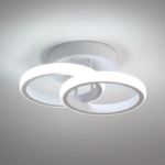 Picture of Modern 22W LED Ceiling Light, 2500LM Cool White (6000K), Double-Ring Design – Easy Install – Ideal for Bedroom, Living Room, Kitchen, Hallway