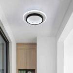 Picture of  9 Inch LED Ceiling Light Flush Mount - 24W Ultra-Thin Modern Round Light Fixture - Cool White 1920LM, Easy Install for Bedroom, Kitchen, Hallway, Bathroom (Matte Black)