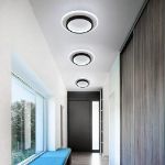 Picture of  9 Inch LED Ceiling Light Flush Mount - 24W Ultra-Thin Modern Round Light Fixture - Cool White 1920LM, Easy Install for Bedroom, Kitchen, Hallway, Bathroom (Matte Black)