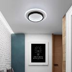 Picture of  9 Inch LED Ceiling Light Flush Mount - 24W Ultra-Thin Modern Round Light Fixture - Cool White 1920LM, Easy Install for Bedroom, Kitchen, Hallway, Bathroom (Matte Black)