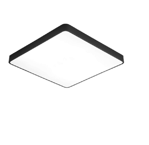 Picture of 36W LED Ceiling Light Square 300×300mm, Cool White 6500K Flush Mount Panel Light, Ultra Slim Black Frame for Kitchen, Office, Hallway, Bedroom – 100V–265V