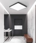 Picture of 36W LED Ceiling Light Square 300×300mm, Cool White 6500K Flush Mount Panel Light, Ultra Slim Black Frame for Kitchen, Office, Hallway, Bedroom – 100V–265V