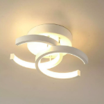 Picture of Modern Chic LED Ceiling Light - 18W Dimmable Tricolor Lighting, Ultra-Thin Square Flush Mount Fixture for Bedroom, Living Room, Kitchen & Office