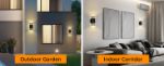 Picture of Up Down Outdoor Wall Light, IP65 Waterproof GU10 Exterior Wall Light, Mains Powered Outdoor LED Wall Sconce for Garden, Porch, Patio & Front Door