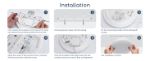 Picture of Bathroom Ceiling Light, 18W 2100lm Bath Ceiling Lights, IP54 Waterproof Bathroom Lights Ceiling, 6500K Bathroom Lighting, Modern Flush LED Ceiling Light for Kitchen