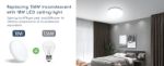 Picture of Bathroom Ceiling Light, 18W 2100lm Bath Ceiling Lights, IP54 Waterproof Bathroom Lights Ceiling, 6500K Bathroom Lighting, Modern Flush LED Ceiling Light for Kitchen