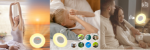 Picture of Sunrise Alarm Clocks, Wake Up Light with Sunrise/Sunset Simulation Dual Alarms Bedside Night Lamp Atmosphere Lamp USB Phone Charging Port