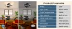 Picture of Modern Led Ceiling Light - 22W Creative Black & White LED Fixture with Warm White 3000K Lighting, Energy-Saving Flush Mount for Living Room, Bedroom & Kitchen