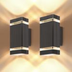 Picture of Up Down Outdoor Wall Light, IP65 Waterproof GU10 Exterior Wall Light, Mains Powered Outdoor LED Wall Sconce for Garden, Porch, Patio & Front Door