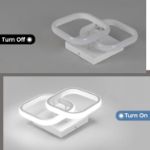 Picture of Modern Ceiling Light 22W LED 6000K,  Square LED Ceiling Lights (White)  for Bedroom, Living Room, Kitchen, Hallway, Office & Dining Room