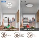 Picture of Modern Ceiling Light 22W LED 6000K,  Square LED Ceiling Lights (White)  for Bedroom, Living Room, Kitchen, Hallway, Office & Dining Room