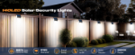 Picture of LED Solar Security Lights Outdoor, 270° Wide Angle Motion Sensor Wall Light, IP65 Waterproof Solar Powered Flood Light, 3 Lighting Modes