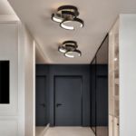 Picture of Modern 2-Light LED Ceiling Light Fixture, 22W Flush Mount Metal Lamp for Living Room, Bedroom, Office, Hallway – Cool White