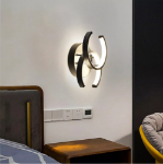 Picture of Modern 2-Light LED Ceiling Light Fixture, 22W Flush Mount Metal Lamp for Living Room, Bedroom, Office, Hallway – Cool White