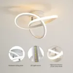 Picture of 22W Modern LED Ceiling Light – Flower-Shaped Creative Design, Energy-Saving Flush Mount Ceiling Lamp for Bedroom, Balcony, Hallway, Aisle – Warm White 3000K