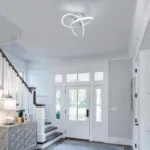 Picture of 22W Modern LED Ceiling Light – Flower-Shaped Creative Design, Energy-Saving Flush Mount Ceiling Lamp for Bedroom, Balcony, Hallway, Aisle – Warm White 3000K
