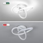 Picture of 22W Modern LED Ceiling Light – Flower-Shaped Creative Design, Energy-Saving Flush Mount Ceiling Lamp for Bedroom, Balcony, Hallway, Aisle – Warm White 3000K