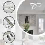 Picture of 22W Modern LED Ceiling Light – Flower-Shaped Creative Design, Energy-Saving Flush Mount Ceiling Lamp for Bedroom, Balcony, Hallway, Aisle – Warm White 3000K