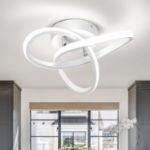 Picture of 22W Modern LED Ceiling Light – Flower-Shaped Creative Design, Energy-Saving Flush Mount Ceiling Lamp for Bedroom, Balcony, Hallway, Aisle – Warm White 3000K