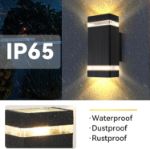 Picture of Up Down Outdoor Wall Lights Mains Powered, IP65 Waterproof Outside Wall Lights, GU10 External LED Lighting Exterior Sconce 