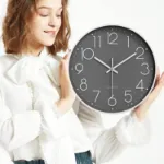 Picture of Modern Silent Wall Clock,  Non-Ticking Round Clock for Study, Bedroom & Living Room