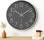 Picture of Modern Silent Wall Clock,  Non-Ticking Round Clock for Study, Bedroom & Living Room