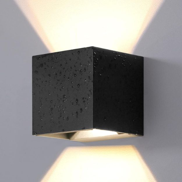 Picture of Outdoor LED Wall Light 12W – Up & Down Square Wall Sconce, 3000K Warm White