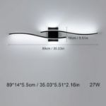 Picture of Modern LED Wave Wall Light, 27W Cool White