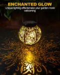 Picture of 2 Pack Solar Outdoor Lanterns with Pattern, Waterproof