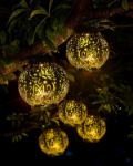 Picture of 2 Pack Solar Outdoor Lanterns with Pattern, Waterproof