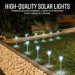 Picture of 10 Pack Stainless Steel Solar Garden Pathway Lights