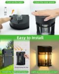 Picture of Nipify 6 Pack Solar Fence Lights Outdoor Waterproof