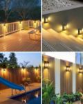 Picture of Nipify 6 Pack Solar Fence Lights Outdoor Waterproof