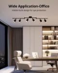 Picture of Gr4tec 6-Way Adjustable Black Ceiling Spotlight with GU10