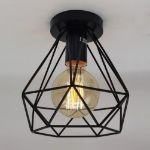 Picture of Ktjes Vintage Industrial Flush Mount Cage Ceiling Light