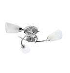 Picture of MiniSun Modern 3 Way Chrome Spiral Ceiling Light