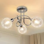 Picture of Depuley 3 Way Elegant Mesh & Glass Ceiling Light