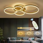 Picture of XEMQENER 77W Dimmable LED Ceiling Light with Remote