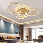 Picture of XEMQENER 77W Dimmable LED Ceiling Light with Remote