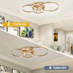 Picture of XEMQENER 77W Dimmable LED Ceiling Light with Remote