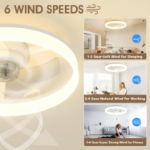Picture of NIORSUN 50CM LED Ceiling Fan Light with Remote & APP