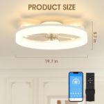 Picture of NIORSUN 50CM LED Ceiling Fan Light with Remote & APP