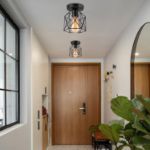 Picture of Licperron 2 Pack Retro Black Semi Flush Ceiling Lights
