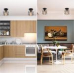 Picture of Licperron 2 Pack Retro Black Semi Flush Ceiling Lights