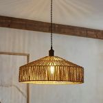 Picture of Modern Natural Woven Rope Tapered Ceiling Pendant Light Shade