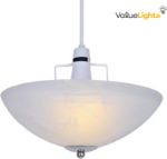 Picture of Traditional Alabaster Glass Uplighter Ceiling Light Shade Chrome